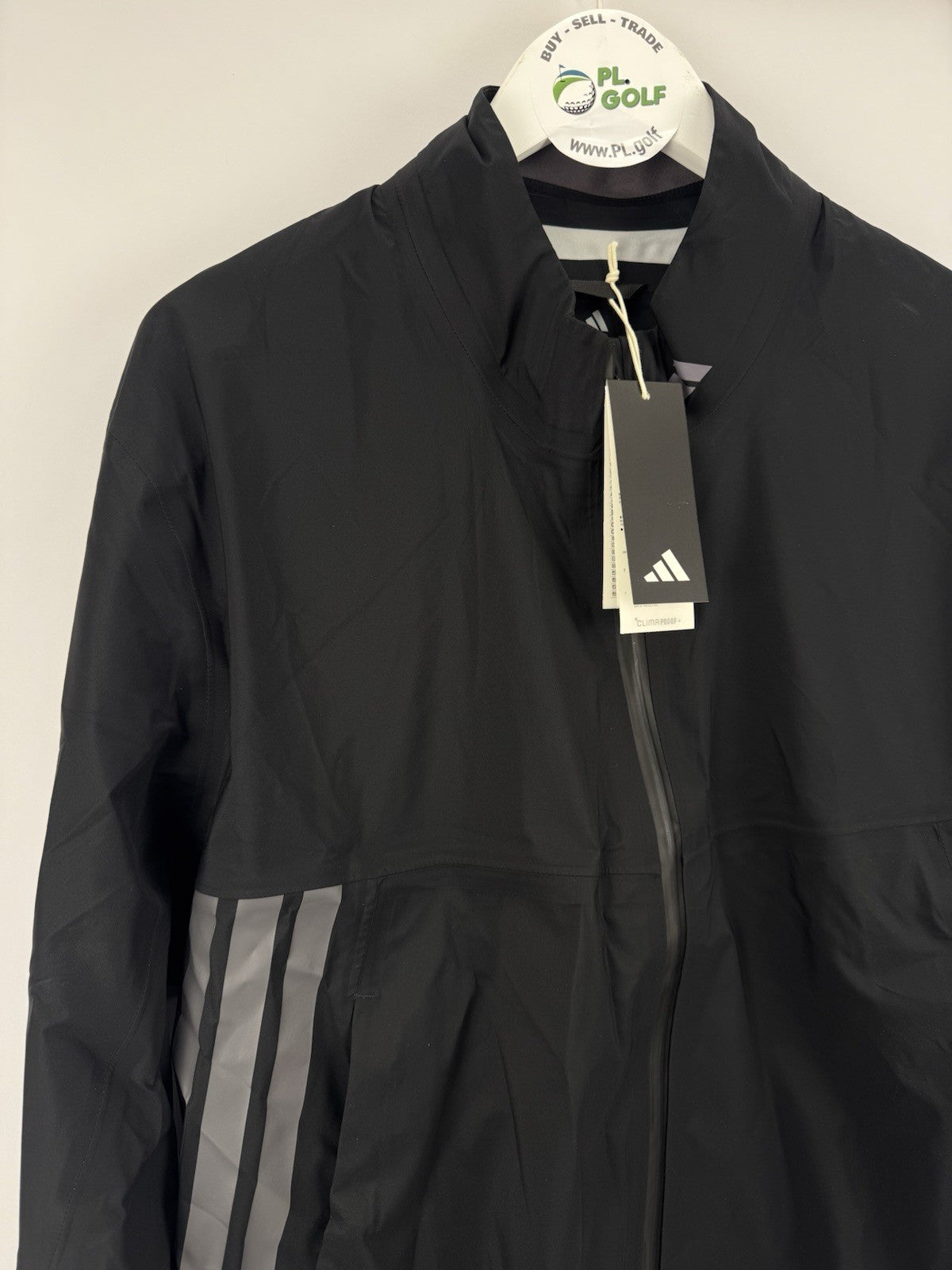 Adidas ClimaProof Black Golf Jacket Men's Size XL Waterproof Lightweight/325082