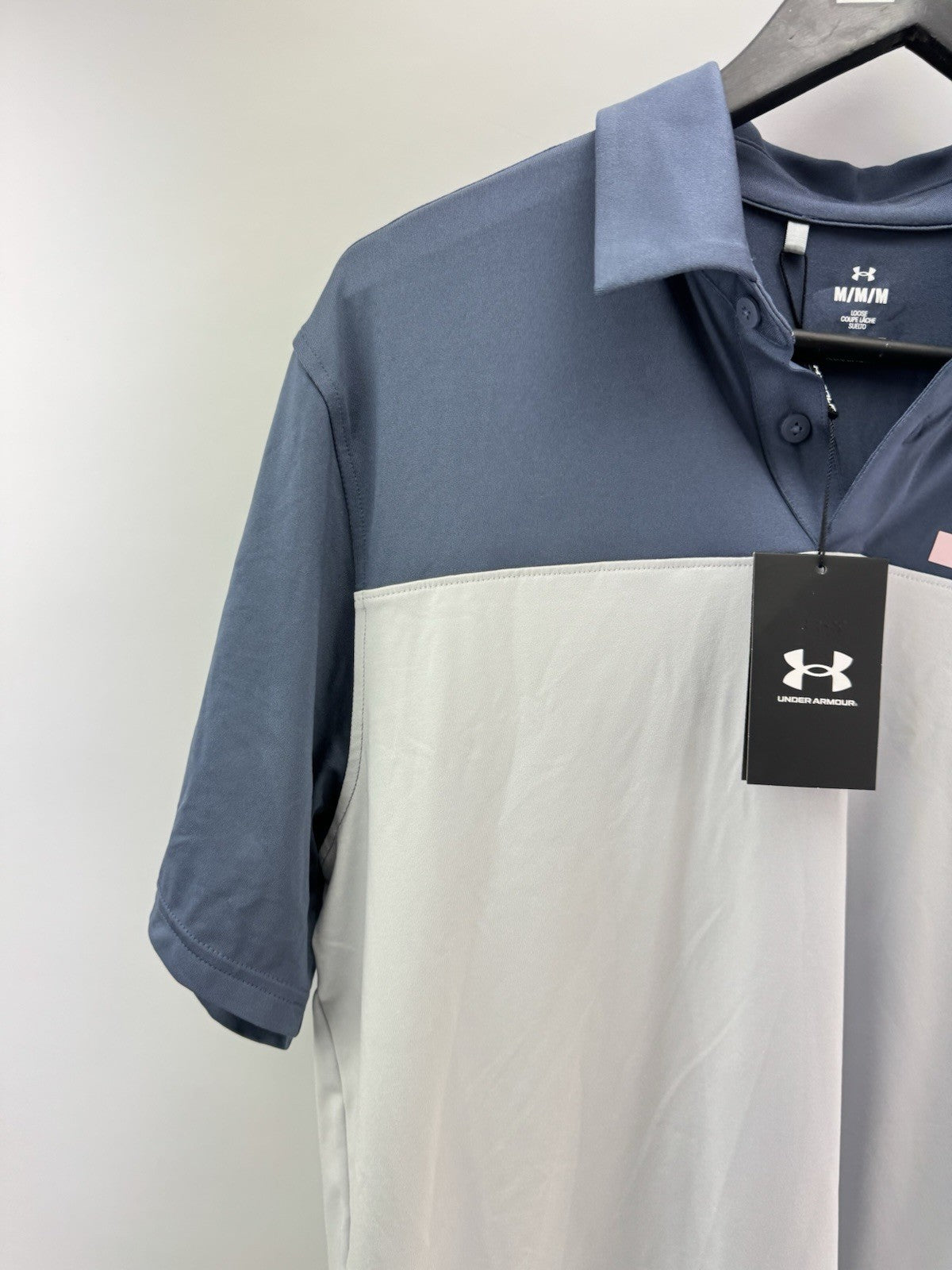 Under Armour Golf Polo T2G Colour Block Mens UK Medium /New /285082