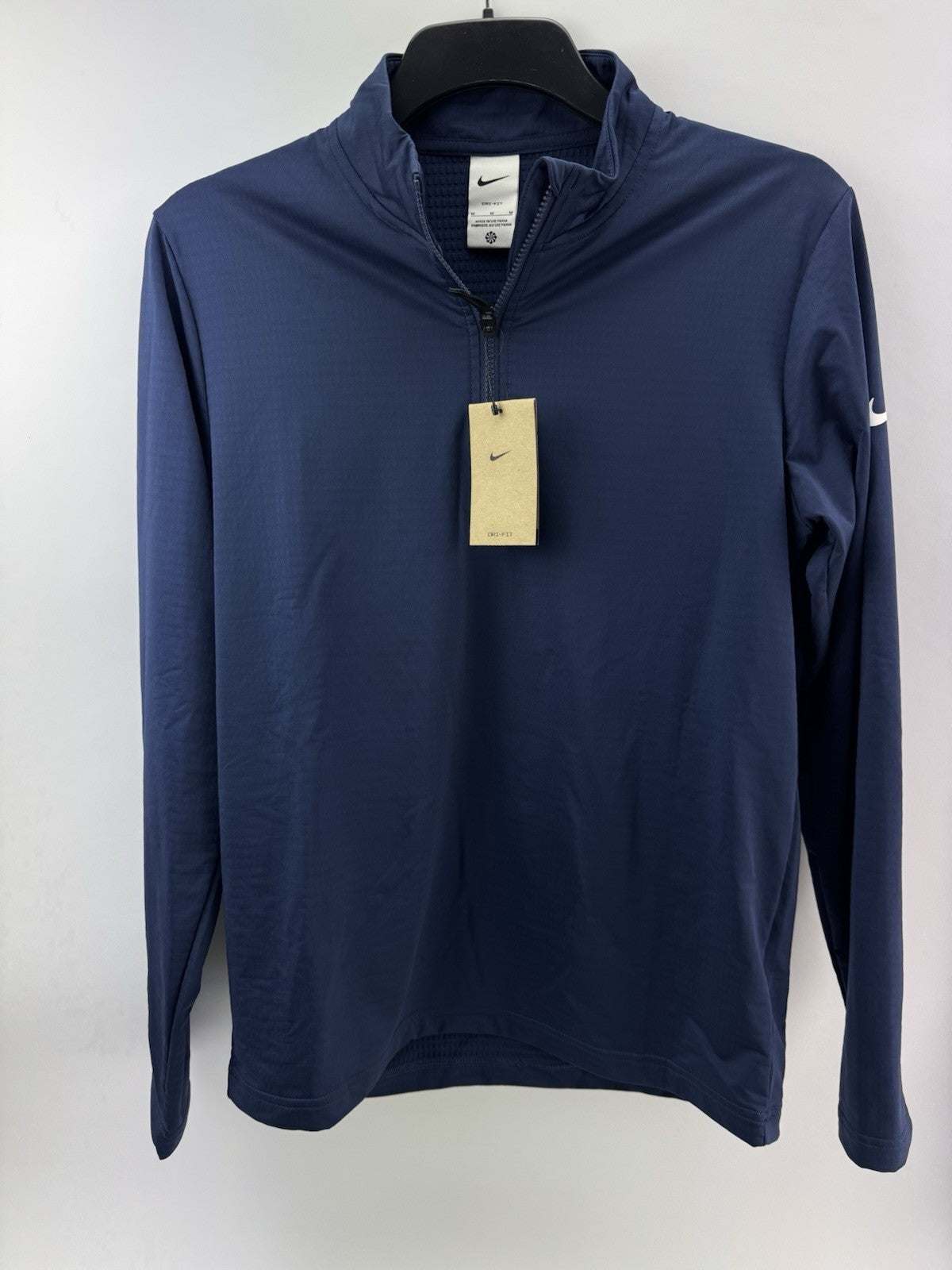 Nike Golf Pullover Victory 1/2 Zip /Light Grey /UK Medium /Navy /New /244791