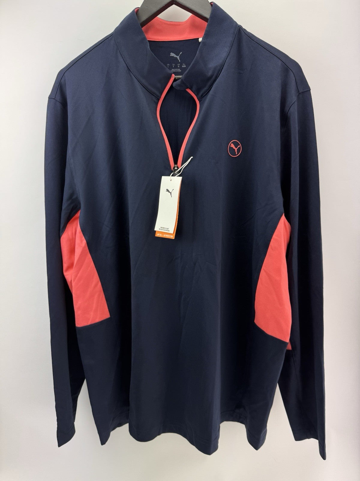 Puma Golf 1/4 Zip Pure 2.0 Pullover Mens UK XL /Navy /New /294910