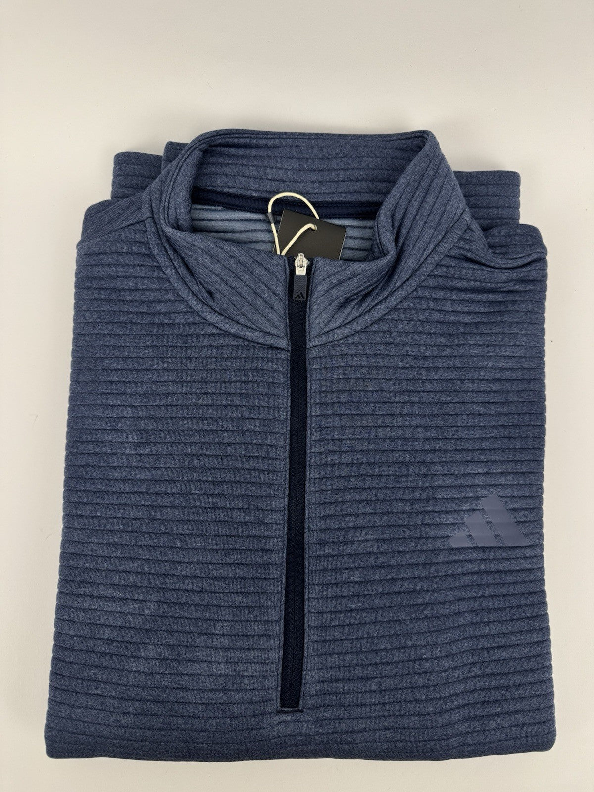Adidas Ultimate365 DWR Textured Half Zip Pullover Mens Medium Navy Golf/3272512