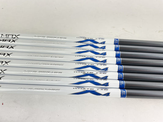 Matrix Ozik White Tie Iron Shaft Set (8) X4 60S Stiff Graphite 42”/0.370 /New0