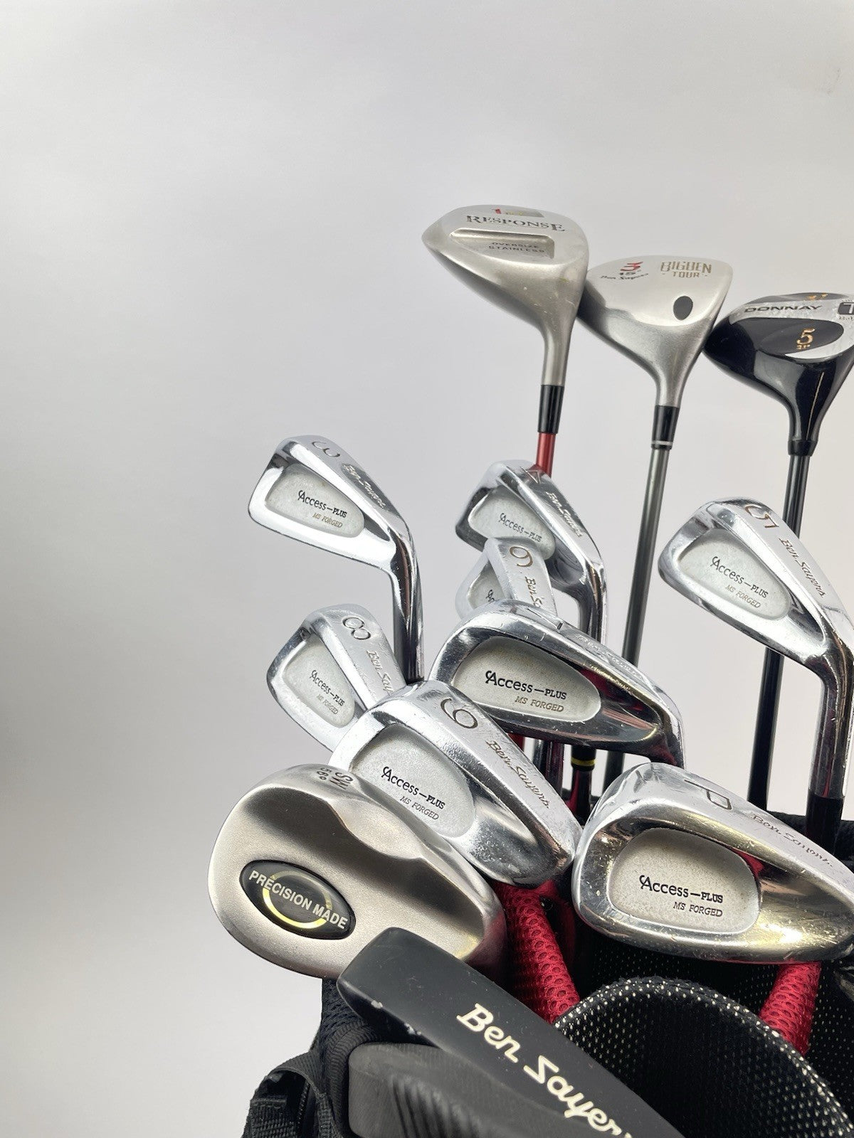 Mens Golf Package Set 13 Clubs Regular Flex /Right /New Grips /Cart Bag /283082