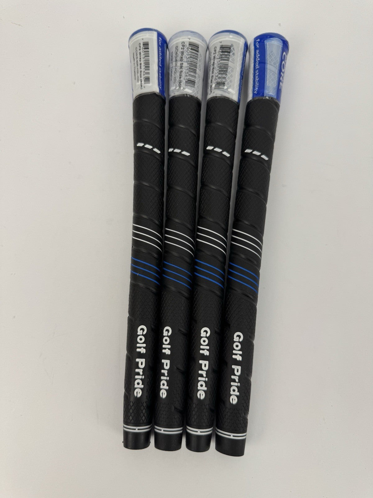 Golf Pride CP2 Wrap Golf Grips (4) Men’s Standard /Black/Blue /New /326470