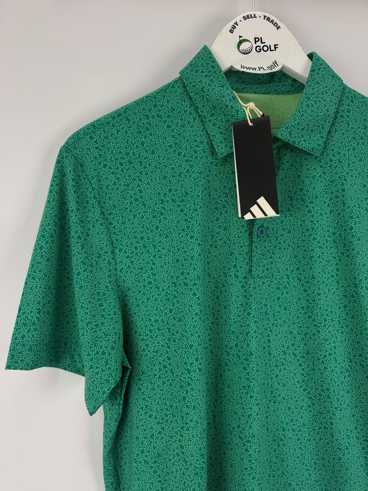 Adidas Men’s Ultimate365 Mini Bunker Golf Polo Size Small Green/327823