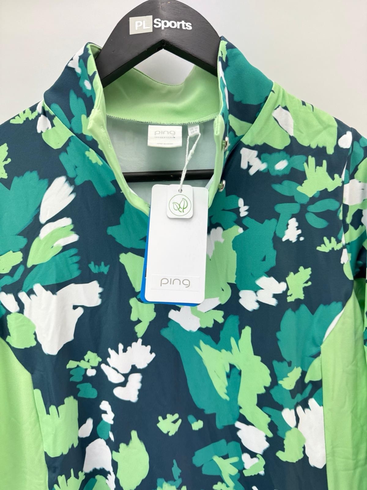 Ping Golf Ladies Lolette Pullover Size UK 10 /1/4 Zip /Green /New /307632