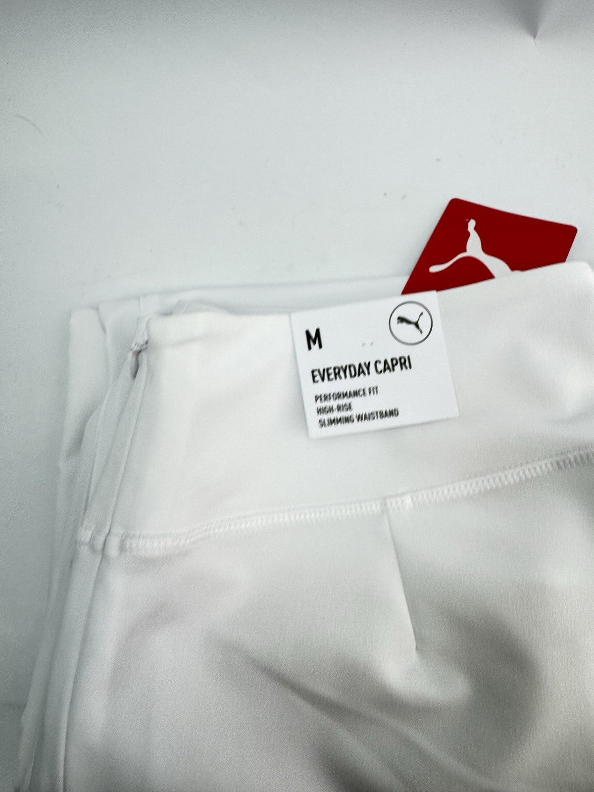 Womens Puma Golf Everyday Capri Trousers White Size UK M High-Rise /300842