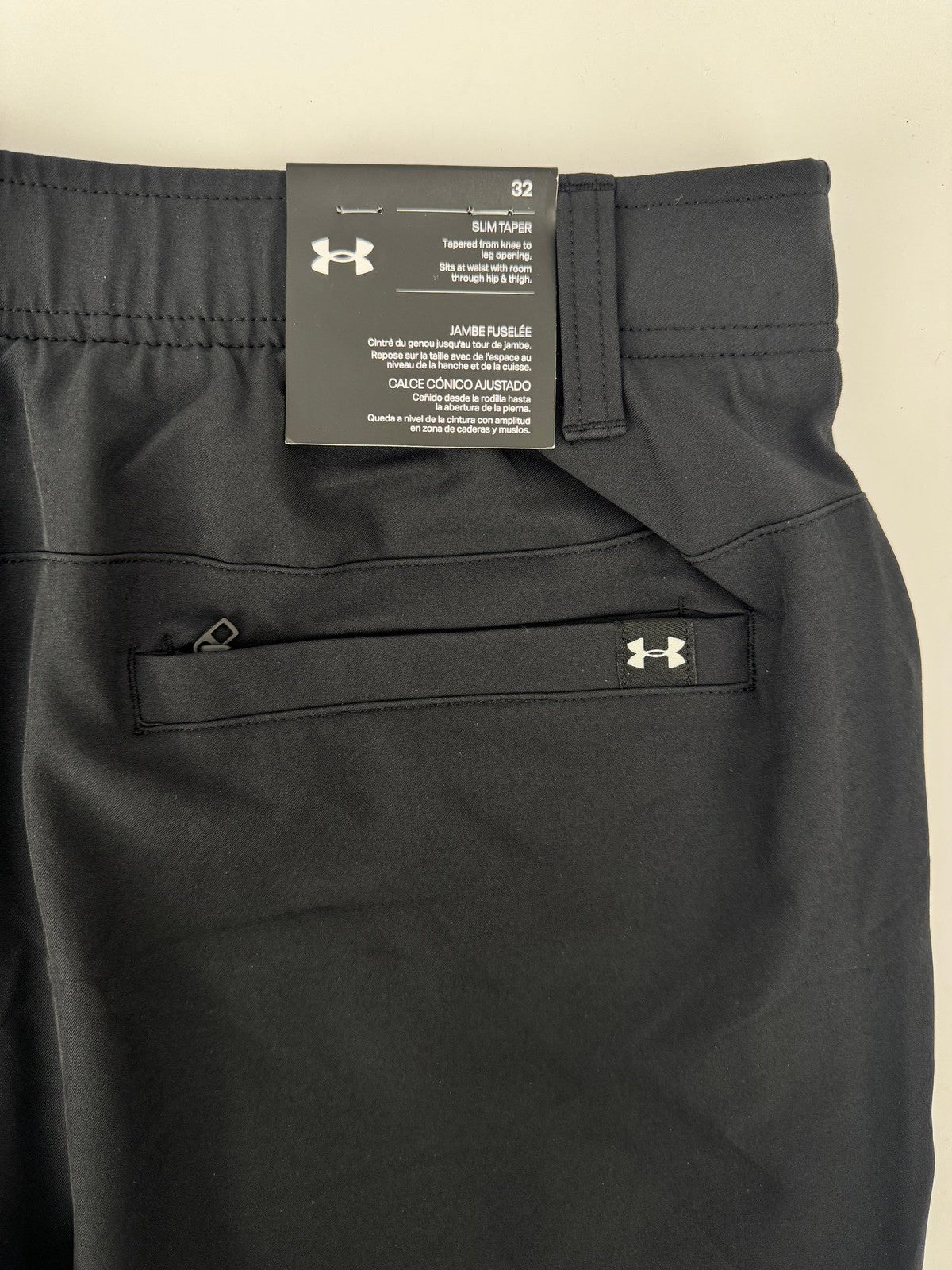 Under Armour UA Drive Jogger Men's 32 Black Slim Taper Lightweight Active/334407