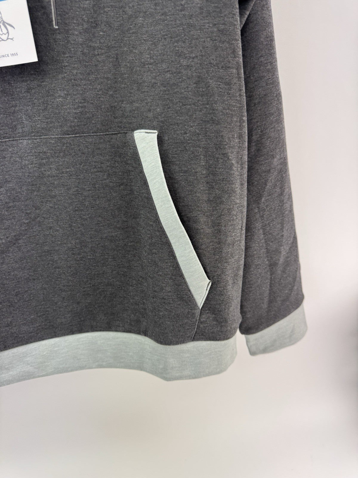 Original Penguin Golf Hoodie Earl Colour Block UK Medium /Grey /New /252245