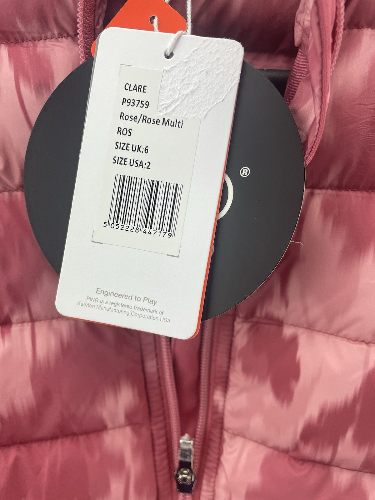 Ping Golf Ladies Jacket Clare Sensorwarm Full Zip UK 6 /New /280888