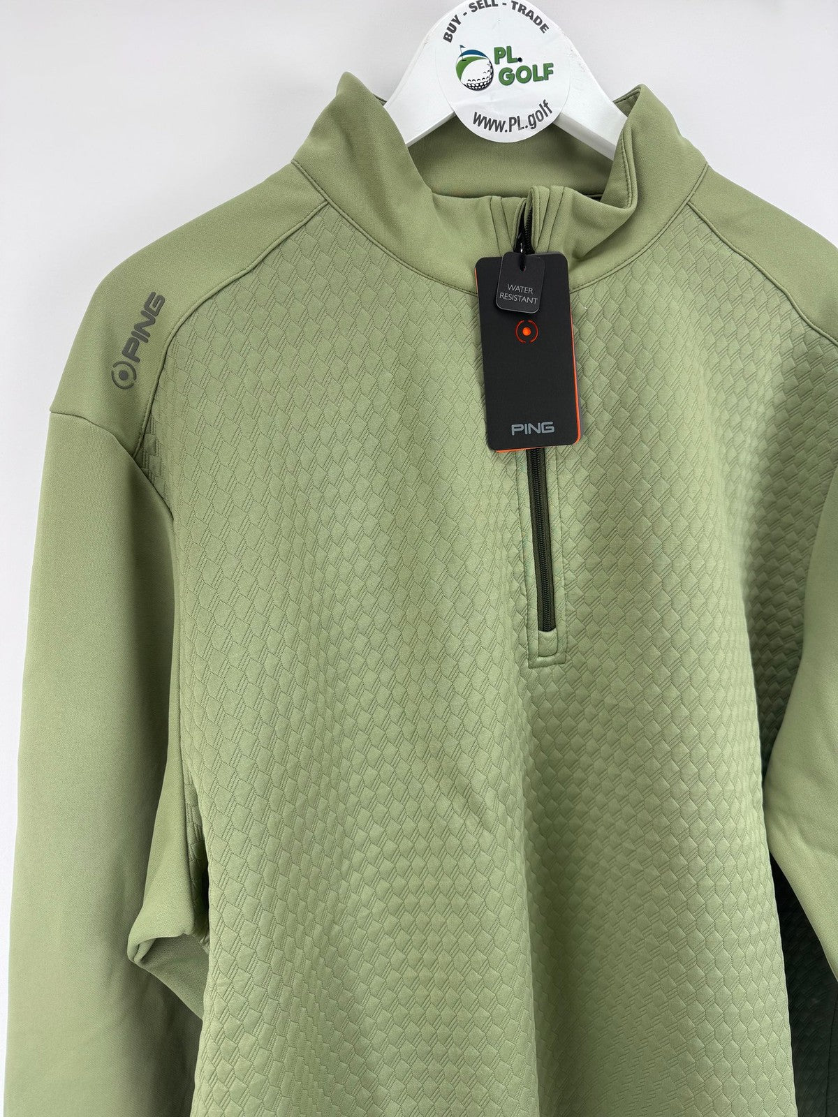 PING Nolan P03766 Quarter Zip Pullover Mens XL Water Resistant Green/317171
