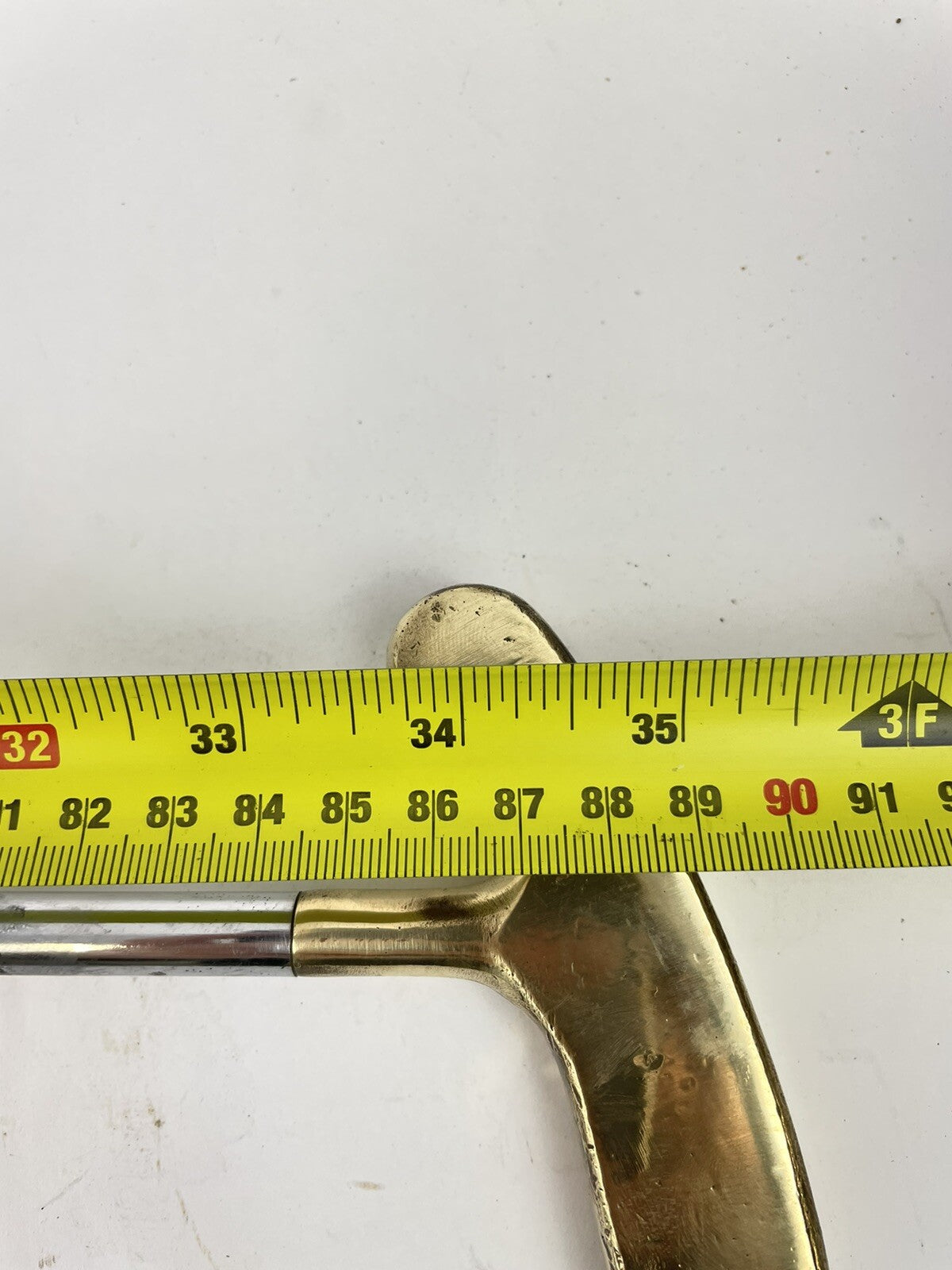 Brass Blade Golf Putter Trident TR-500 Two Way 34.5” Steel /New Grip /466510