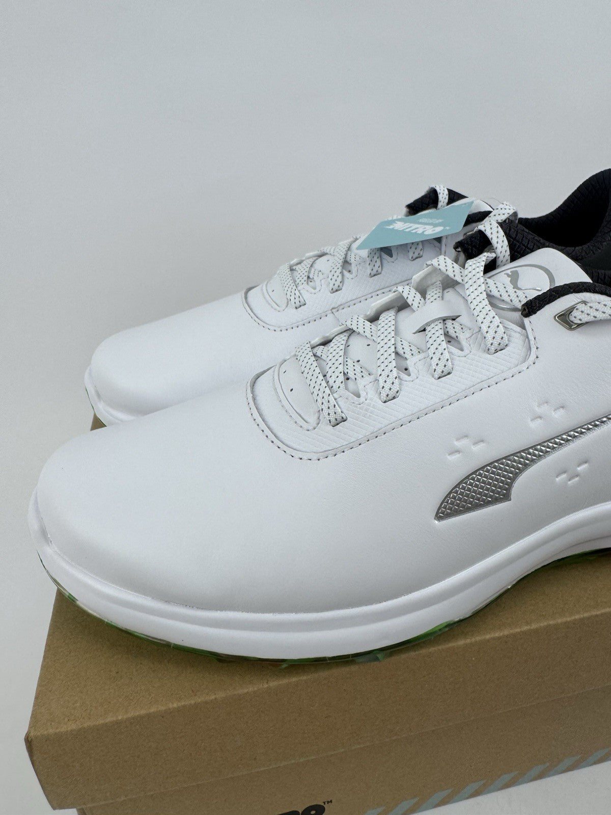 Puma Phantomcat Nitro Men's Golf Shoes Size UK 10.5 White Black Fluro/319072