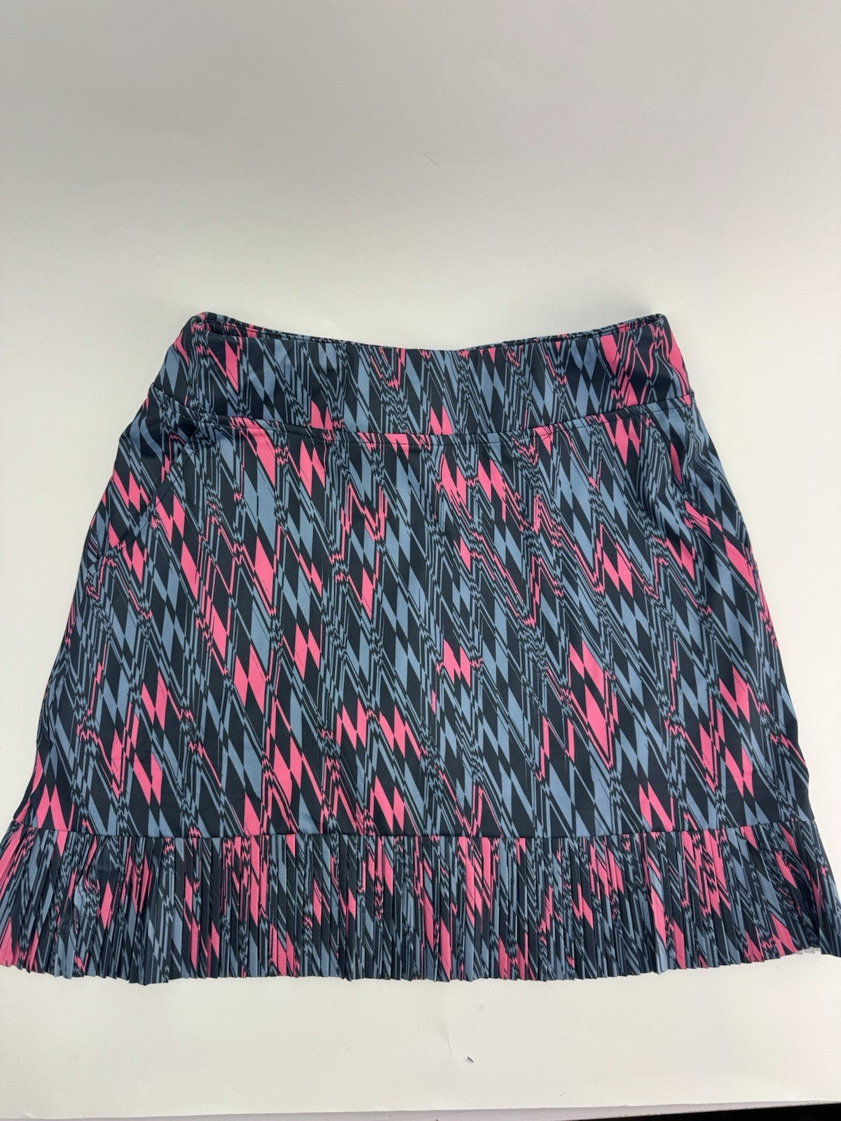 Ping Georgia Ladies Golf Skort UK Size 6/ Pleated/  Navy Multi/ Brand New/ 309204