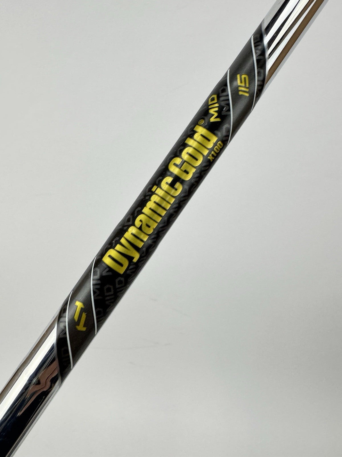 Dynamic Gold Mid 115 Iron Shaft X100 X Flex Steel 36.25” /0.370 Parallel /348542