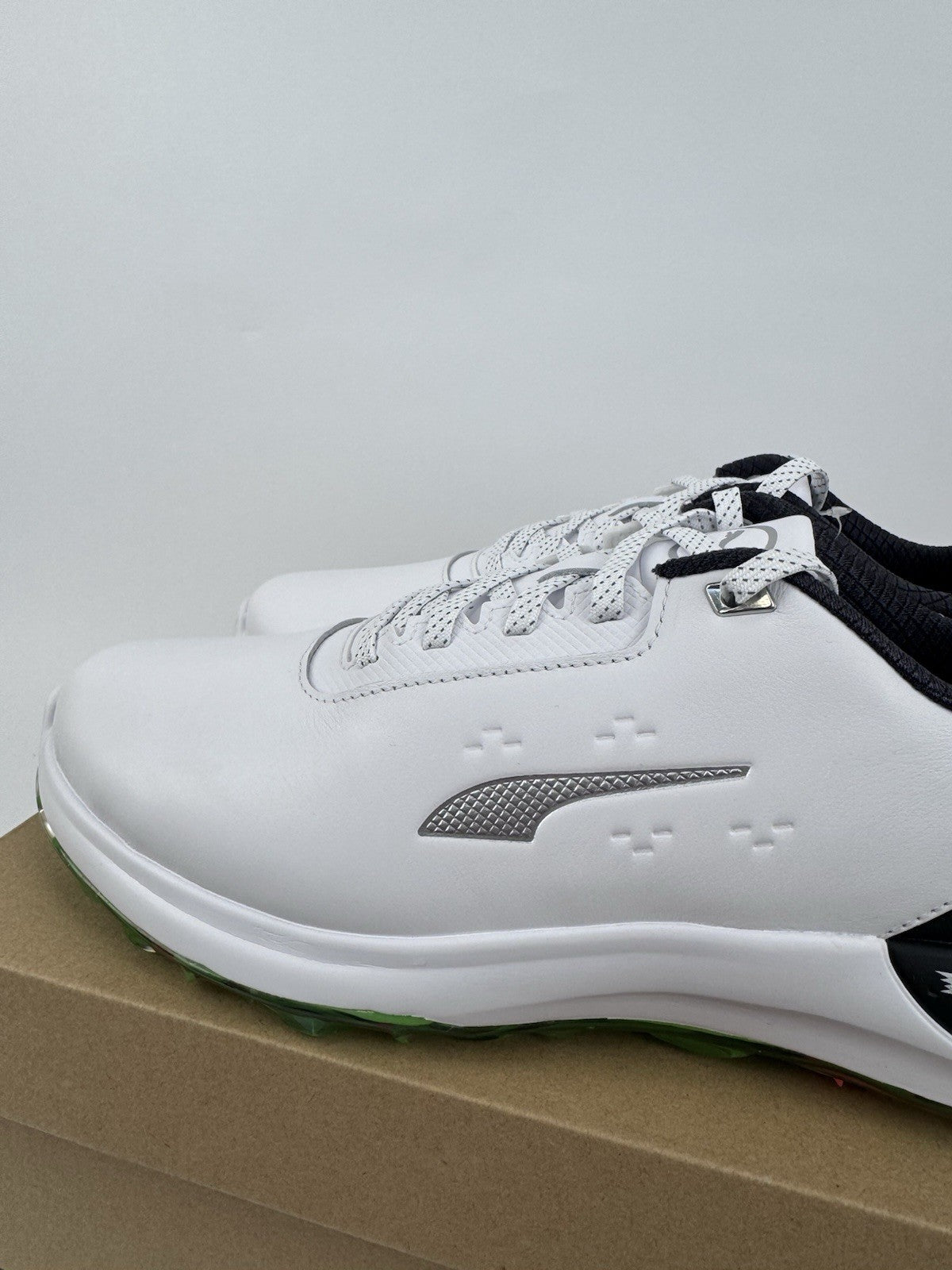 Puma Phantomcat Nitro Men's Golf Shoes Size UK 9 White Black Fluro/320372