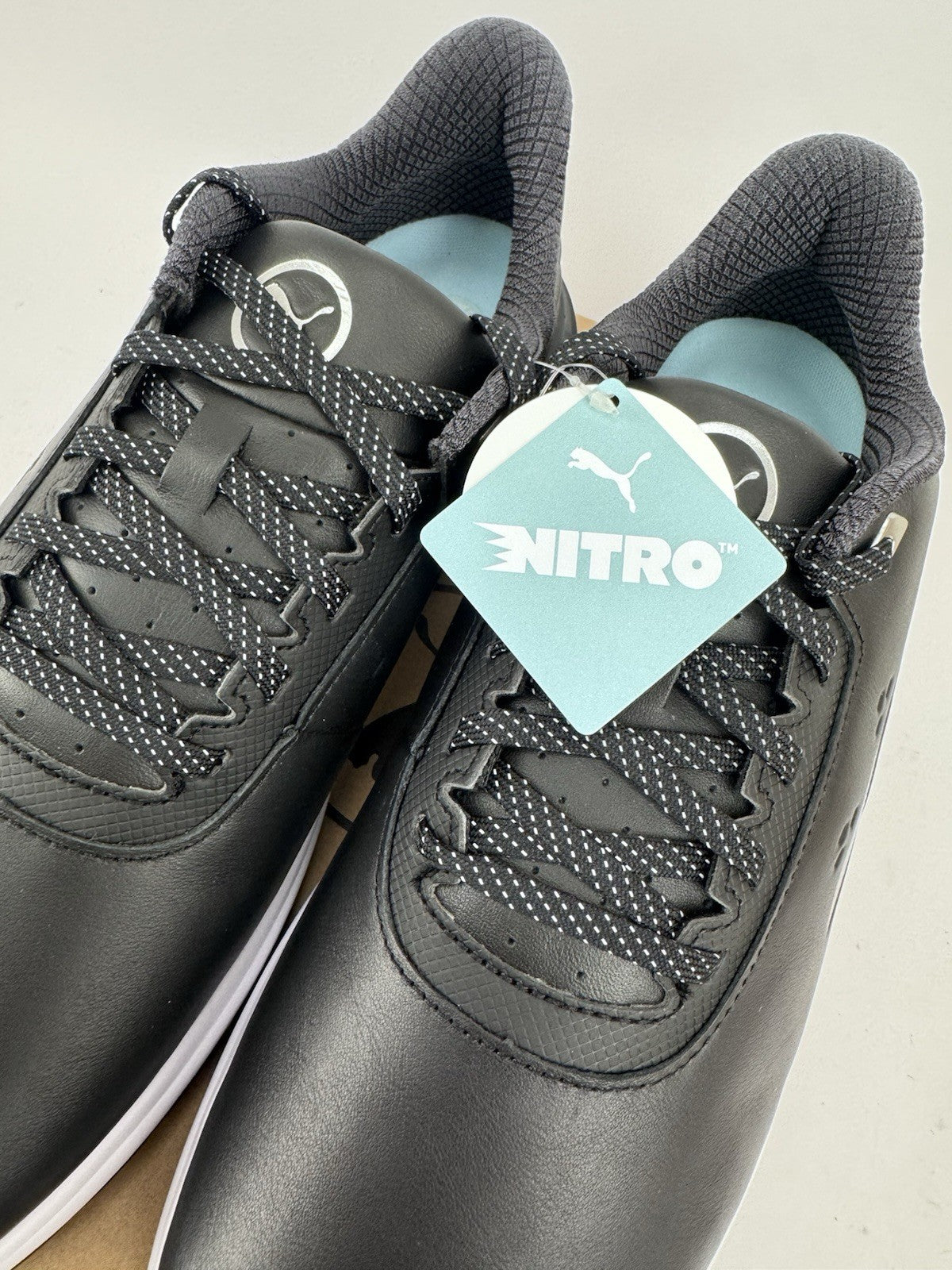 Puma Phantomcat Nitro Men's Golf Shoes Size UK 10 Black Silver Yellow/320315