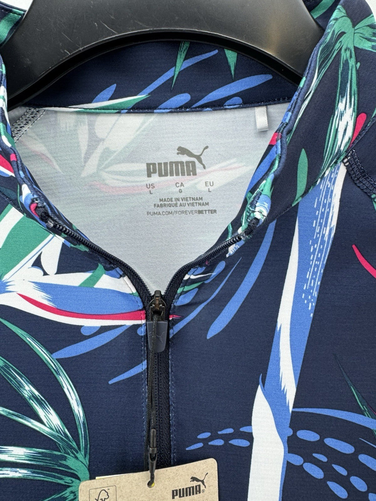 Puma Ladies Golf Pullover You-v Paradise Lightweight UK Large /New /223117