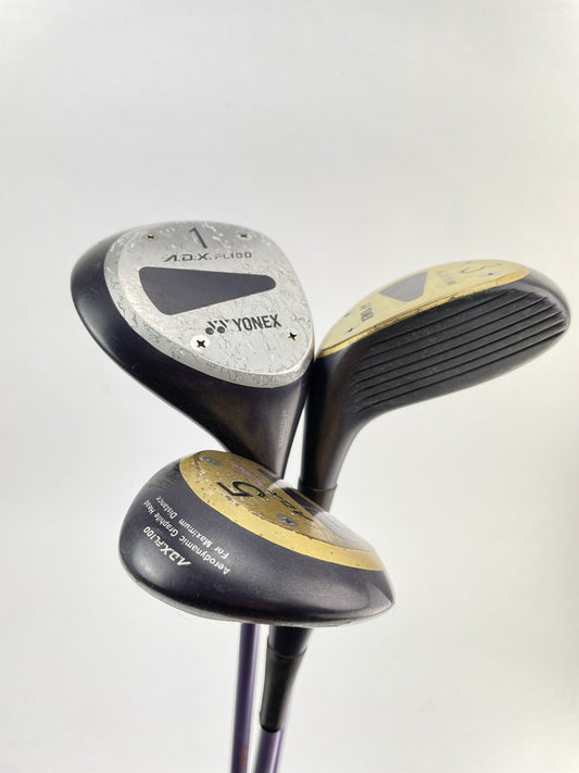 Yonex Driver Fairway Set Ladies Graphite Persimmon Style /Right /Lamkin /175640