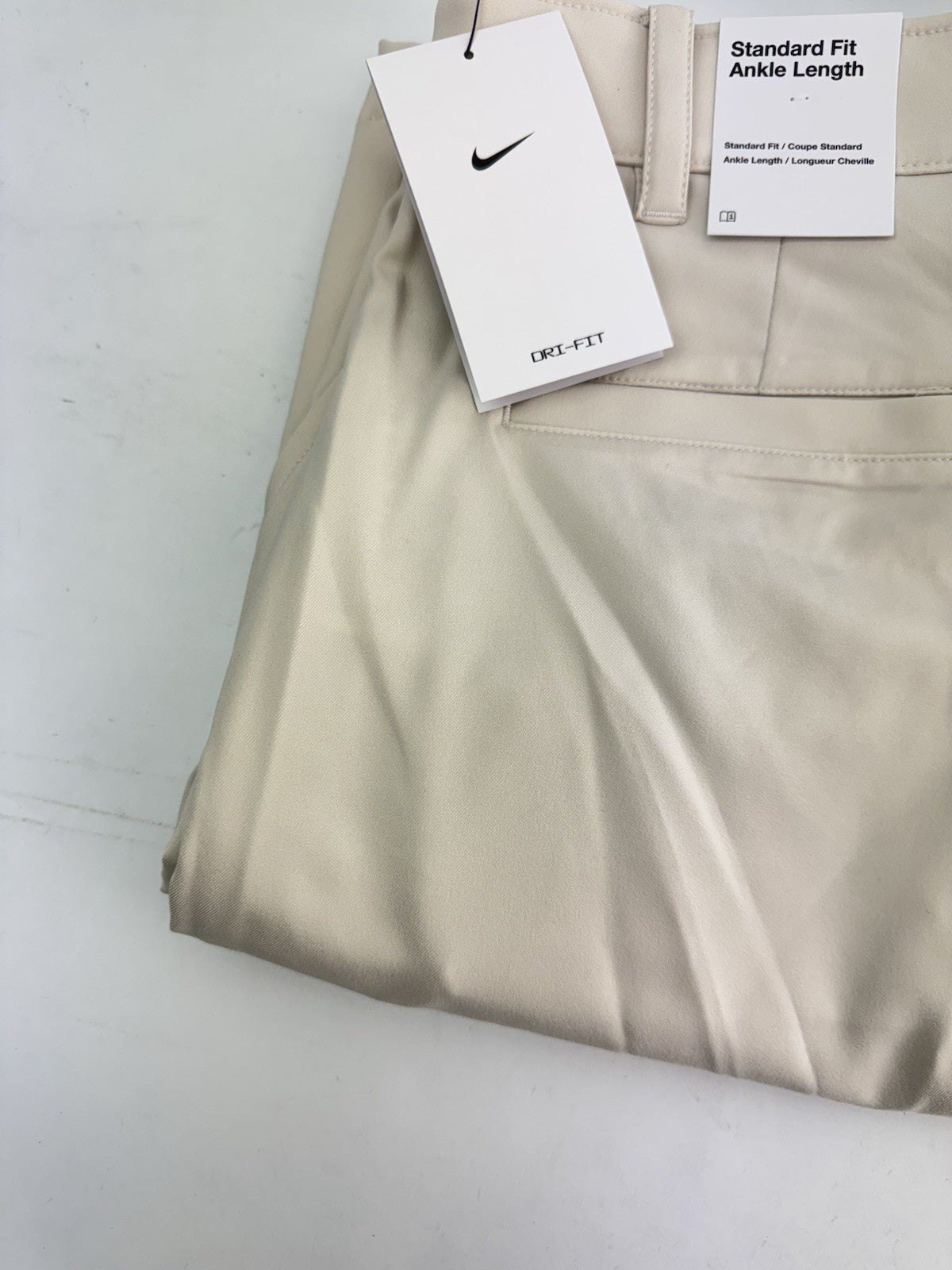 Nike Golf Trousers Dri-Fit Victory Mens W36 L32 /Cream /New /300381