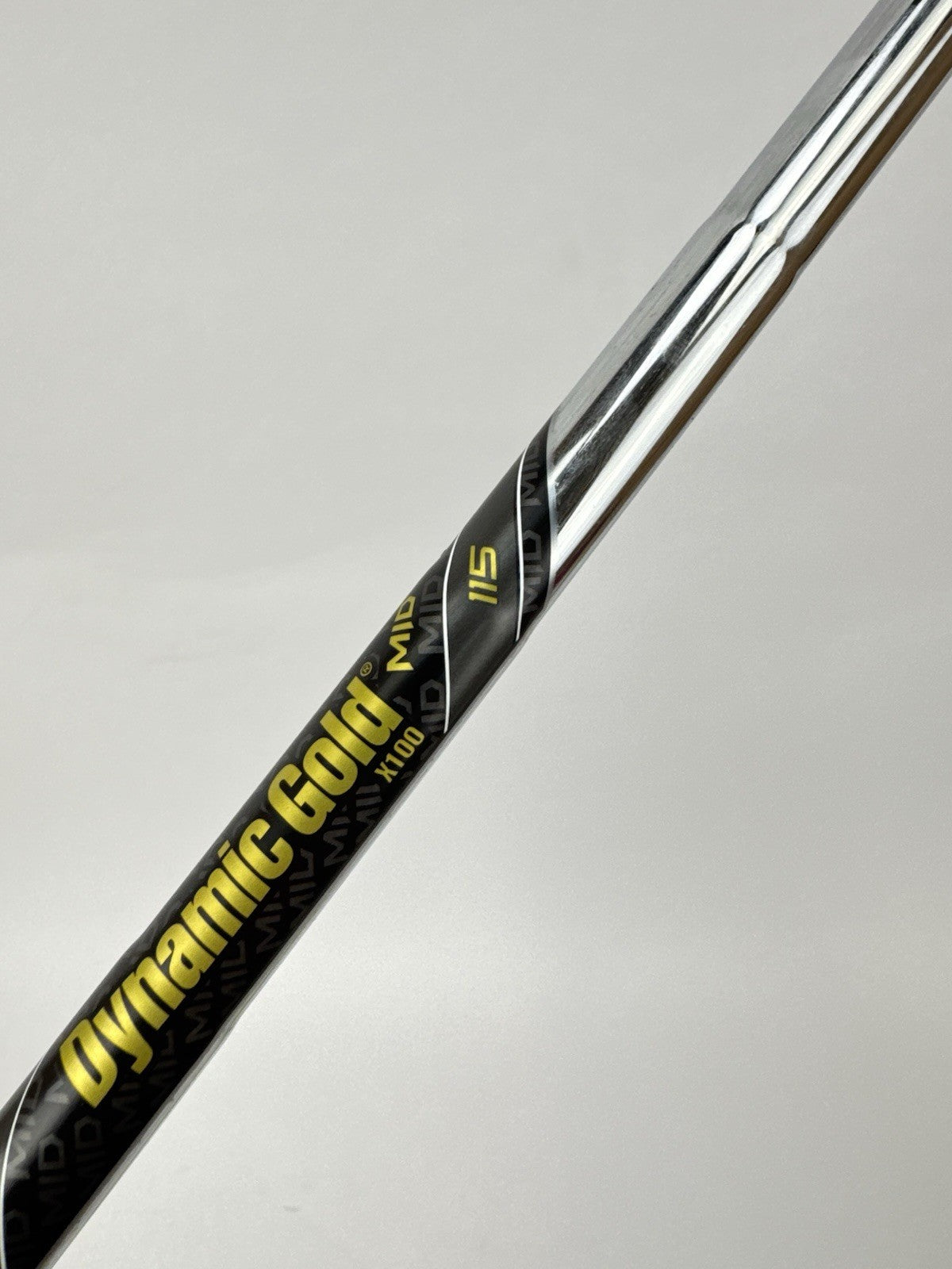 Dynamic Gold Mid 115 Iron Shaft X100 X Flex Steel 35” /0.355 Tapered /350397