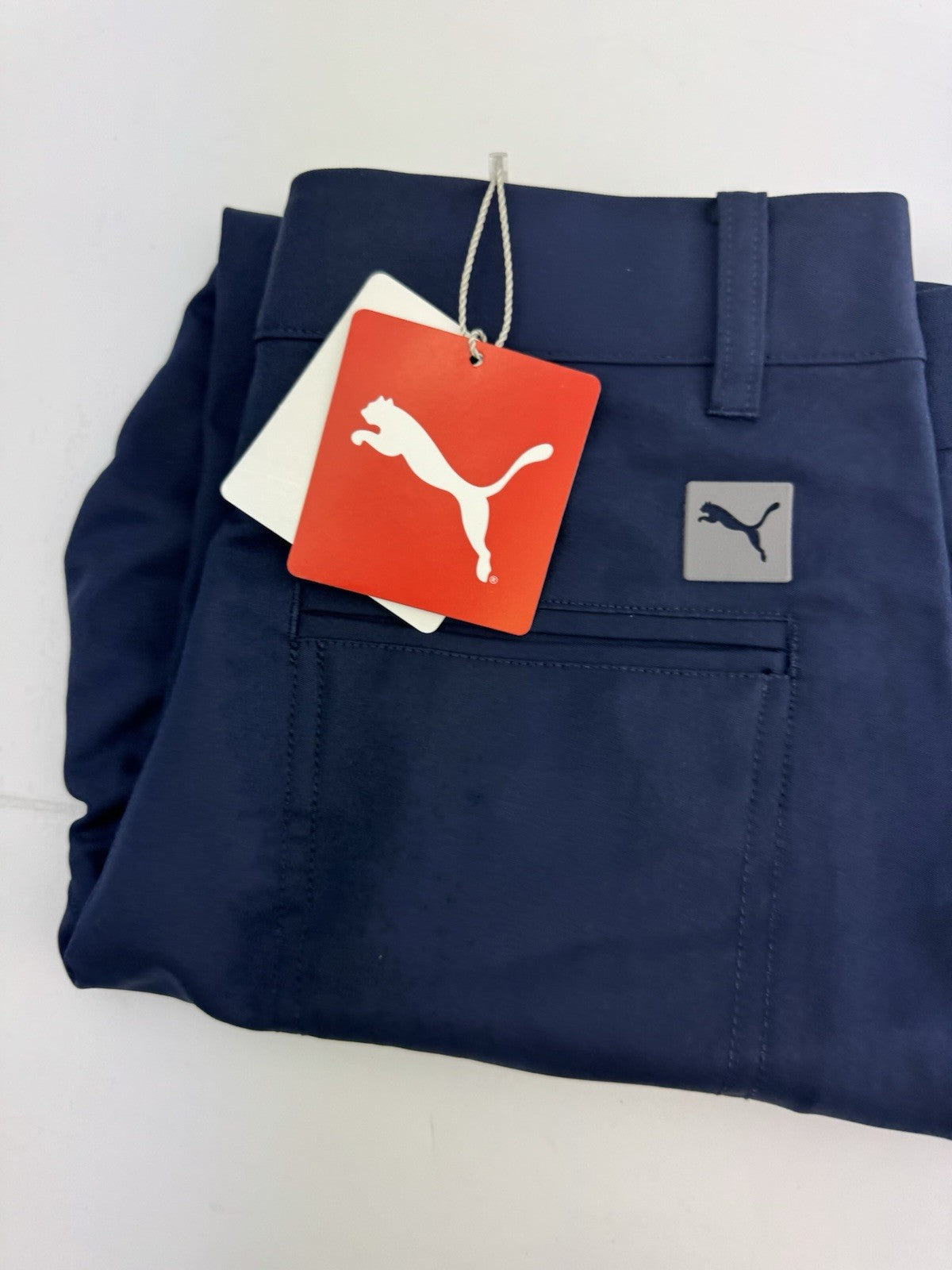Puma Junior Boys Golf Trousers 5 Pockets Pants /Navy /UK 9-10Yrs /New /285381