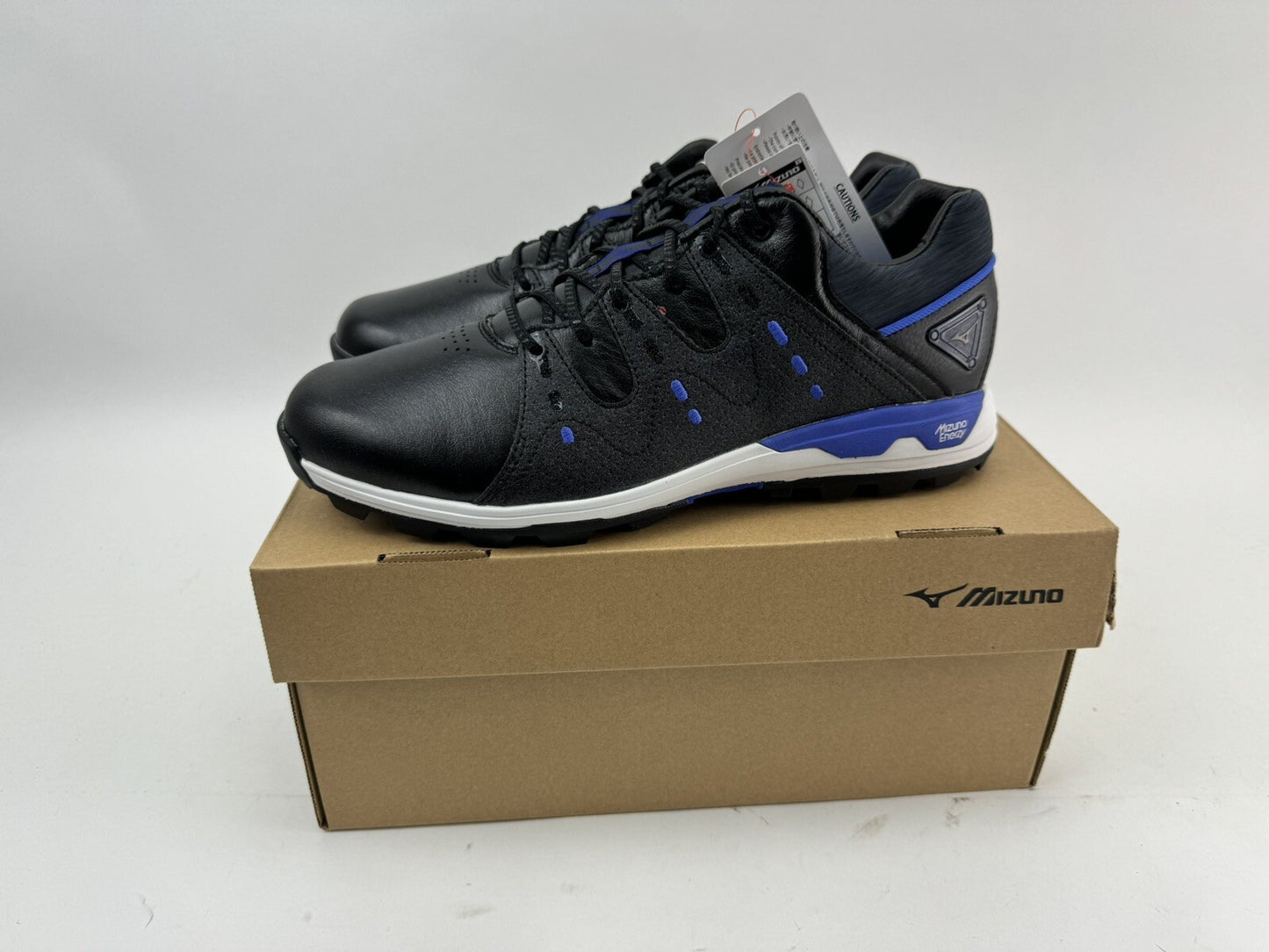 Mizuno Wave Hazard Golf Shoes Mens UK 9 Black/Blue /Spikeless /New /196070
