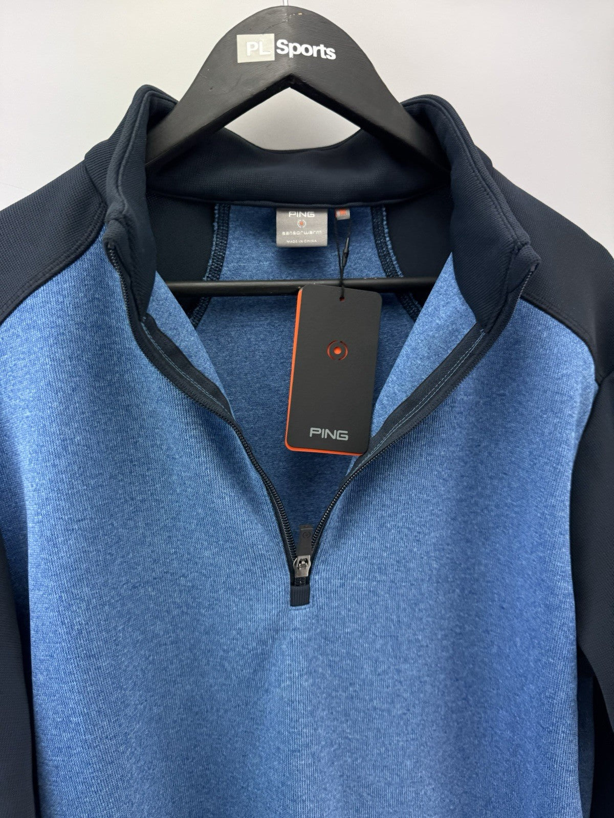 Ping Golf Mens Pullover Ramsey 1/2 Zip Sensorwarm UK Medium /Blue /New /300523