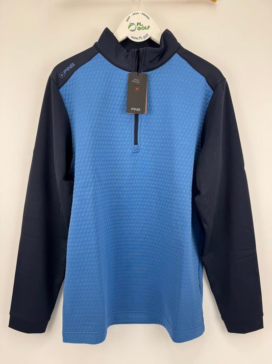 PING Nolan Water Resistant Golf Jacket Men's Size Medium Tidal Blue Navy/312970