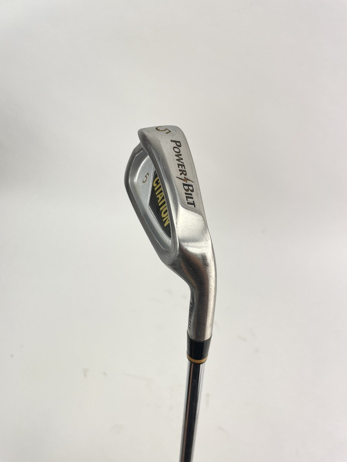 PowerBilt Golf 5 Iron Citation Regular Flex Steel /Right Handed /New Grip /181285