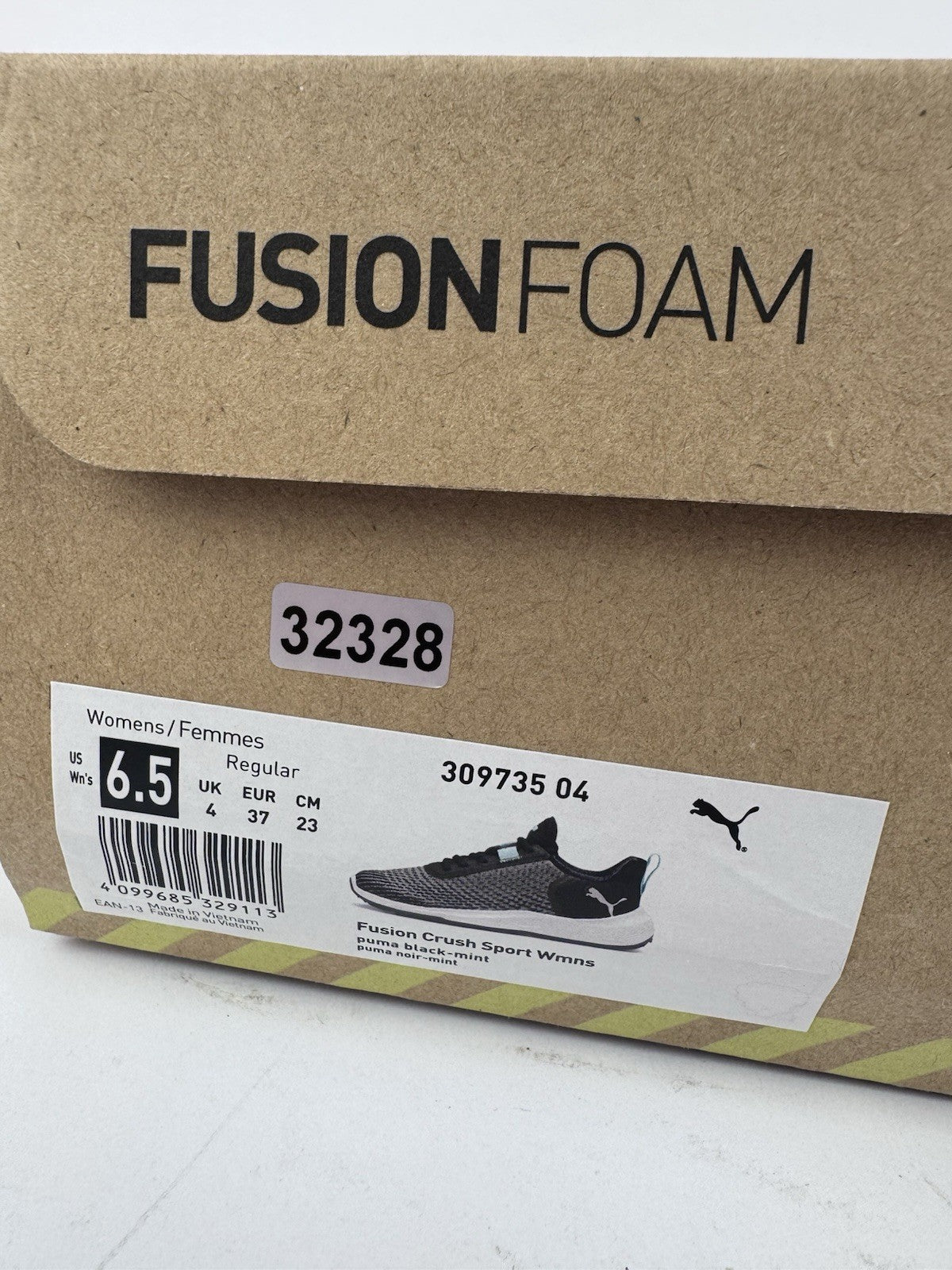 Puma Fusion Crush Sport Women's Trainers Size UK 4 Black Mint Breathable/3232810
