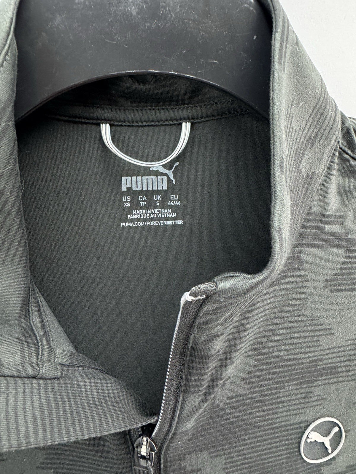 Puma Golf 1/4 Zip Cloudspun Pullover Camo Mens UK Small /Black /New /214887