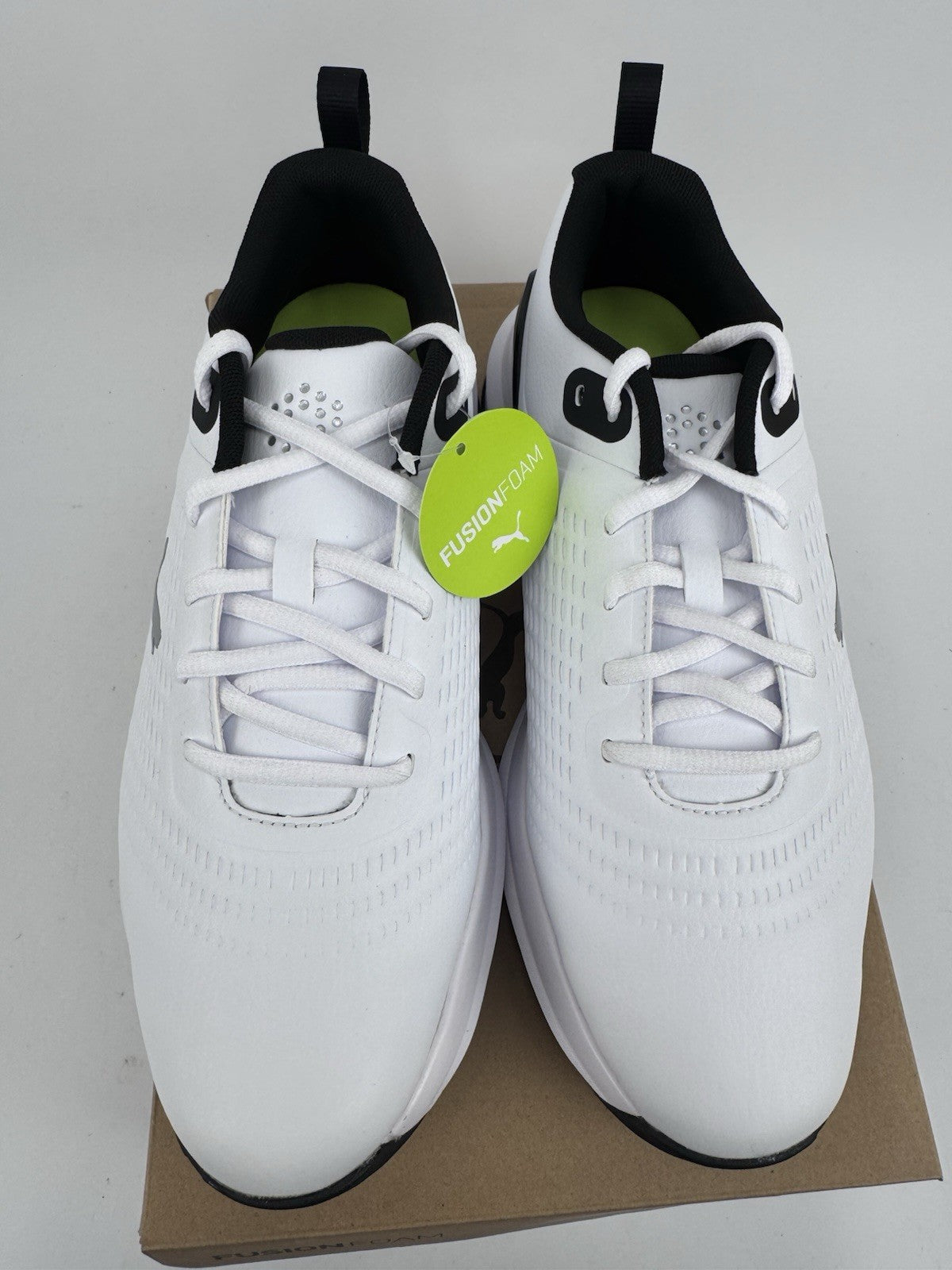 Puma Fusion Foam Fusion Plus Golf Shoes Mens Size UK 8  White Black/318603