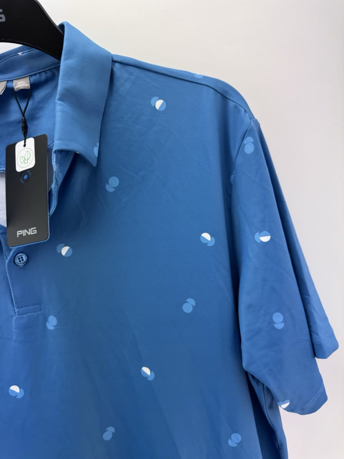 Ping Golf Mens Polo Shirt Two Tone UK XL /Short Sleeve /Blue /New /275614