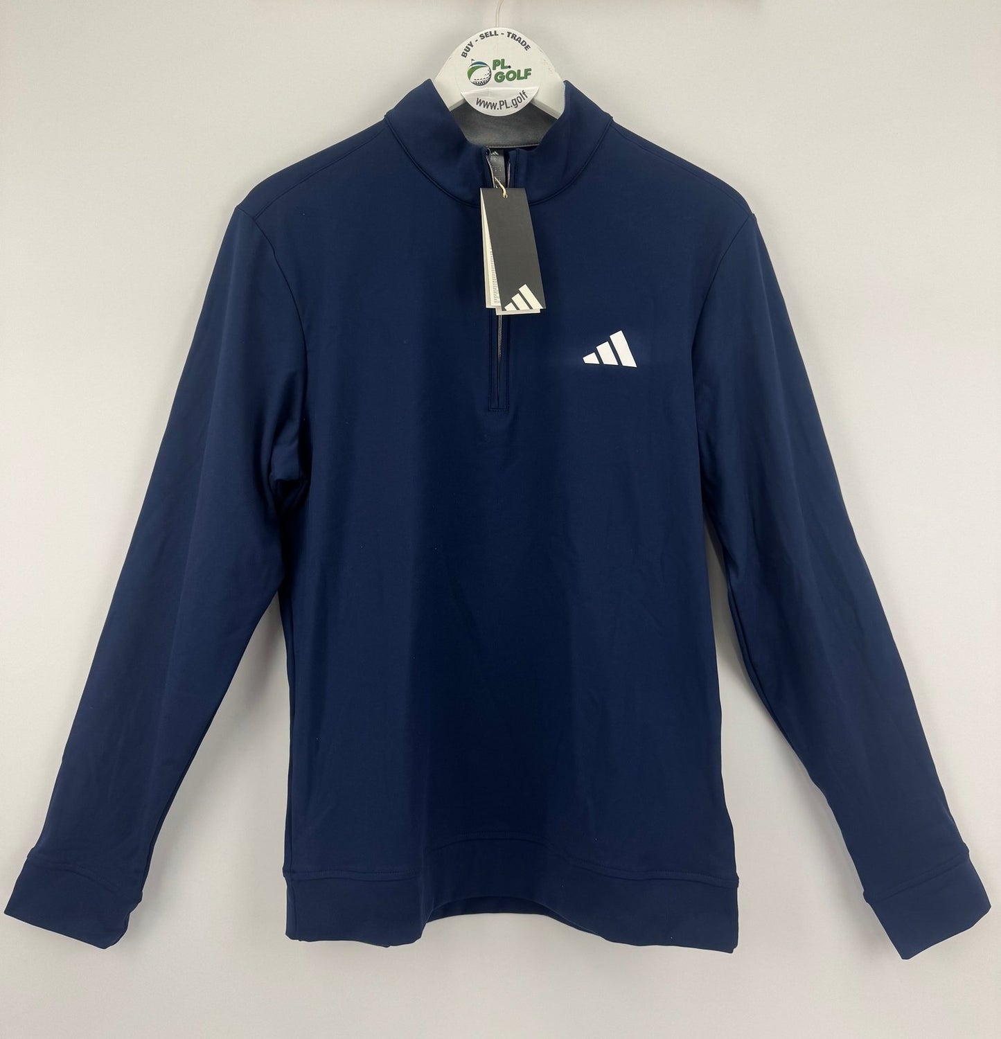 Adidas JX4438 Ultimate Quarter Zip Sweatshirt Men's Small Navy Blue Golf/327210