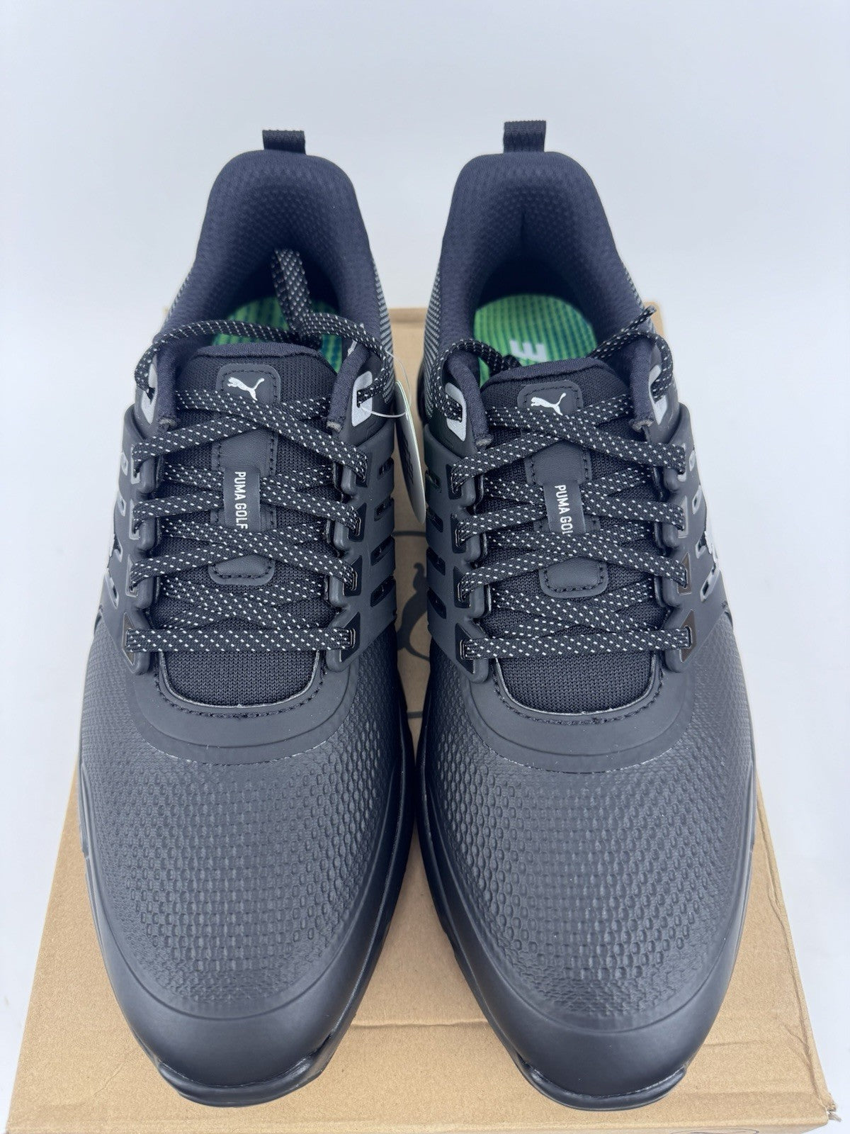 Puma Ignite Elevate 2 Tour Men's Golf Shoes Size UK 10.5 Black Waterproof/319205