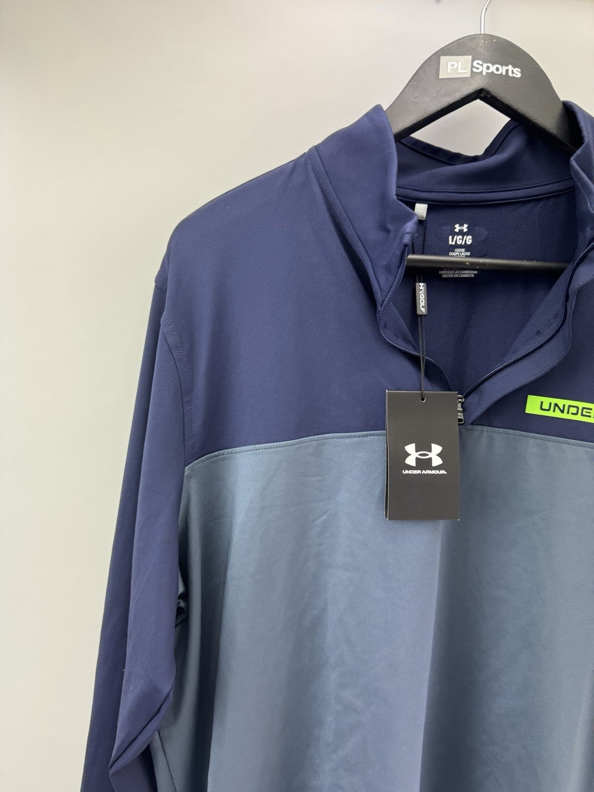 Under Armour Golf Pullover T2G 1/4 Zip Navy /Mens UK Large /New /286662