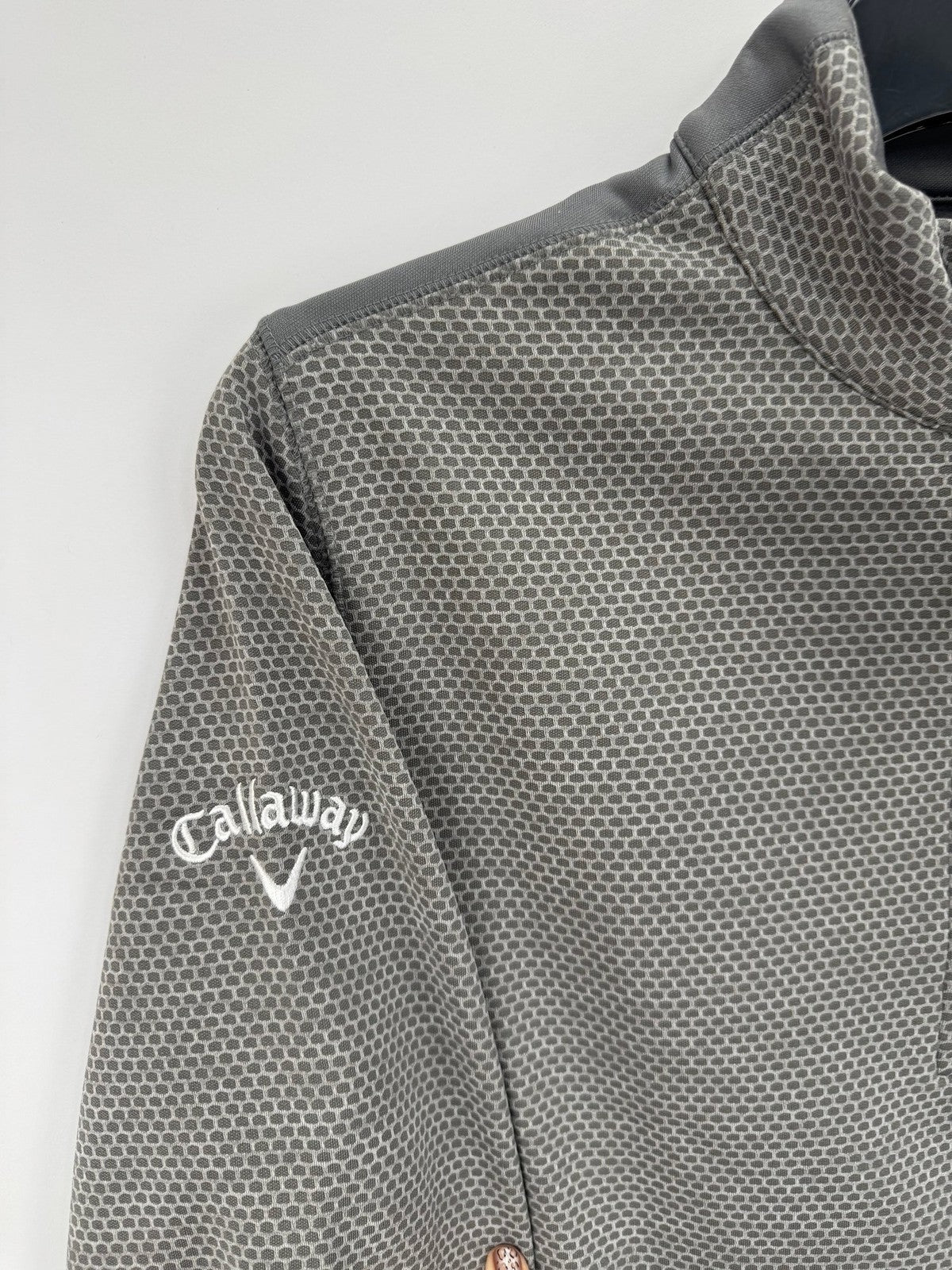 Callaway Weather Series Men's Golf Pullover Size Small Grey Half Zip/365102