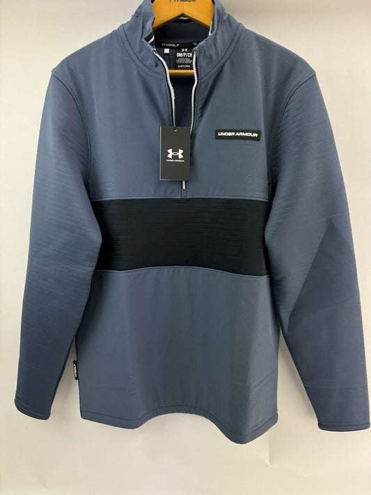 Under Armour Storm Pullover Mens Daytona 1/2 Zip UK Small /Navy/Grey /New/207340