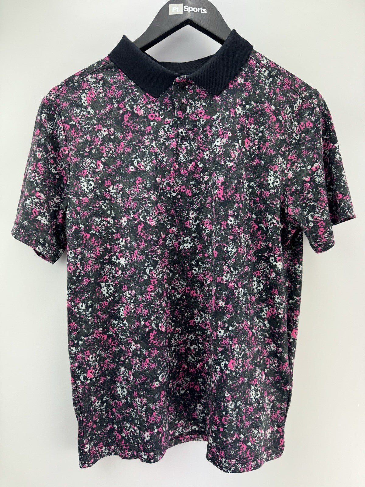 Juniors Boys Under Armour Floral Speckle Golf Polo Shirt Size UK Large /309820