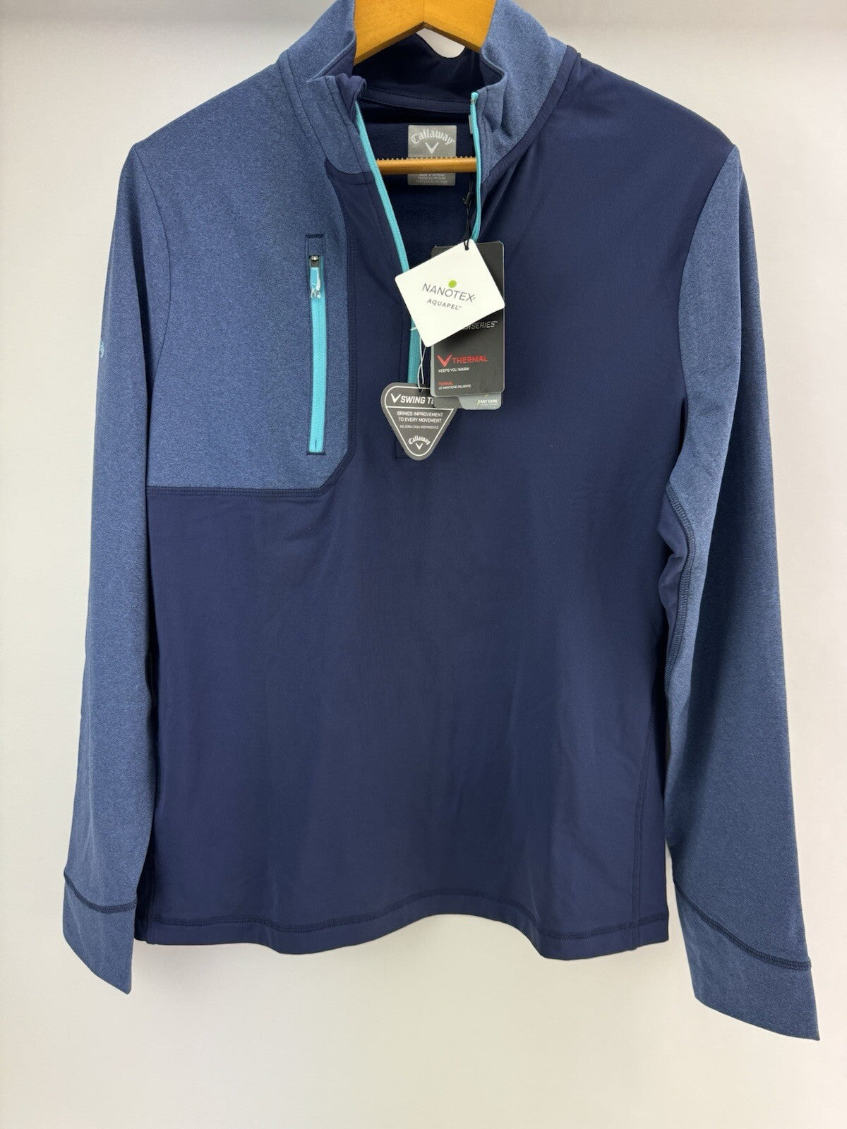 Callaway Golf Pullover Men’s Swing Tech Aquapel 1/4 Zip /UK Small /New /198720