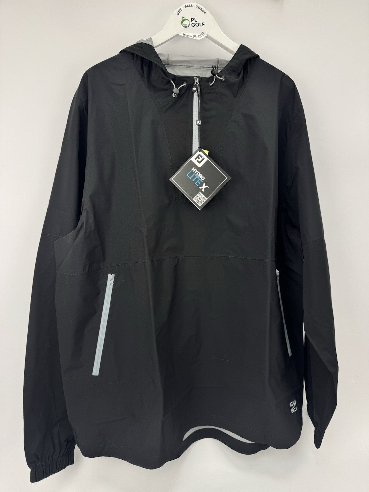 FootJoy HydroLite X Waterproof Hoodie Jacket Size XXXL Black/336290