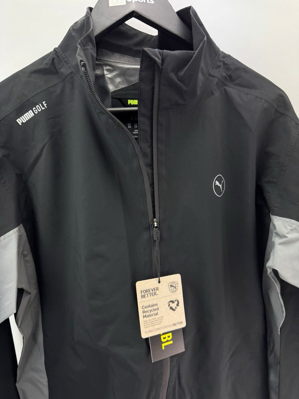 Puma Golf Mens DRYLBL Waterproof Rain Jacket Size Small Black Slate New /306521