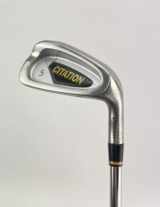PowerBilt Golf 5 Iron Citation Regular Flex Steel /Right Handed /New Grip /181280