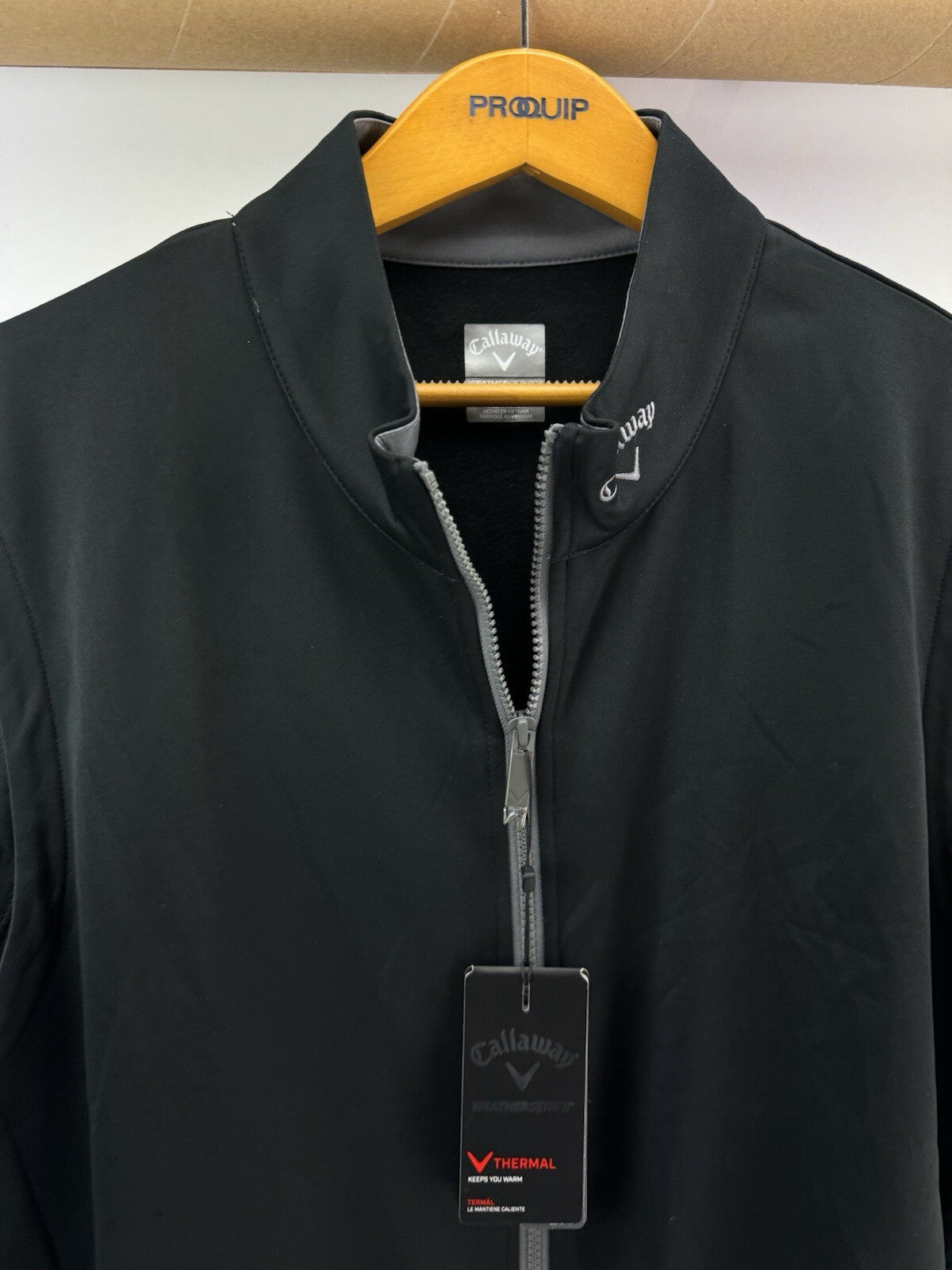 Callaway Mens Thermal Gilet High Gauge UK XXL /Full Zip /Black /New /217112