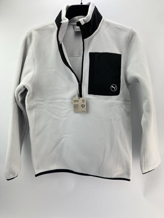 Puma Golf Fleece 1/4 Zip Pullover UK Small /Grey /New /272290