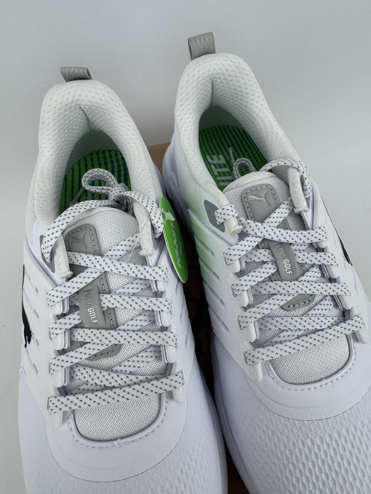 Puma Ignite Elevate 2 Tour Men's Golf Shoes Size UK 9 White Waterproof/319167
