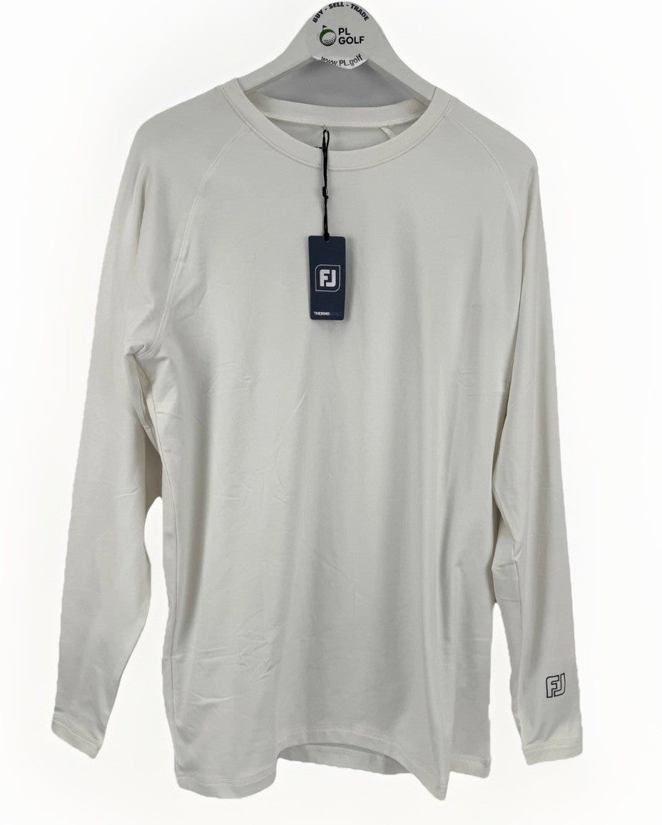 FootJoy Thermo Series Long Sleeve Fleece Baselayer Men's 2XL White Golf/330550