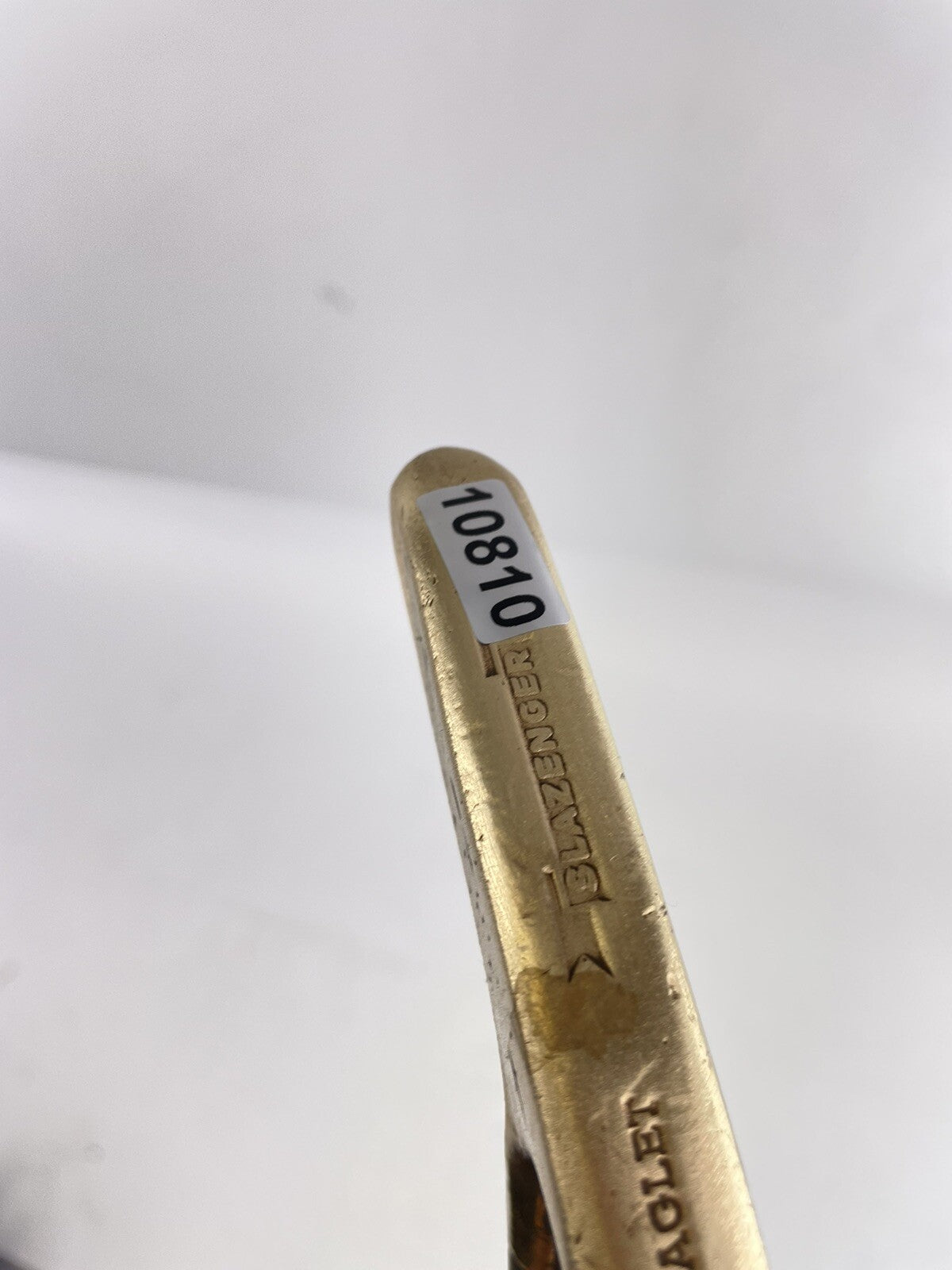 Slazenger Eaglet Blade Putter Brass 36” Steel /Left Handed /New Grip /1081018