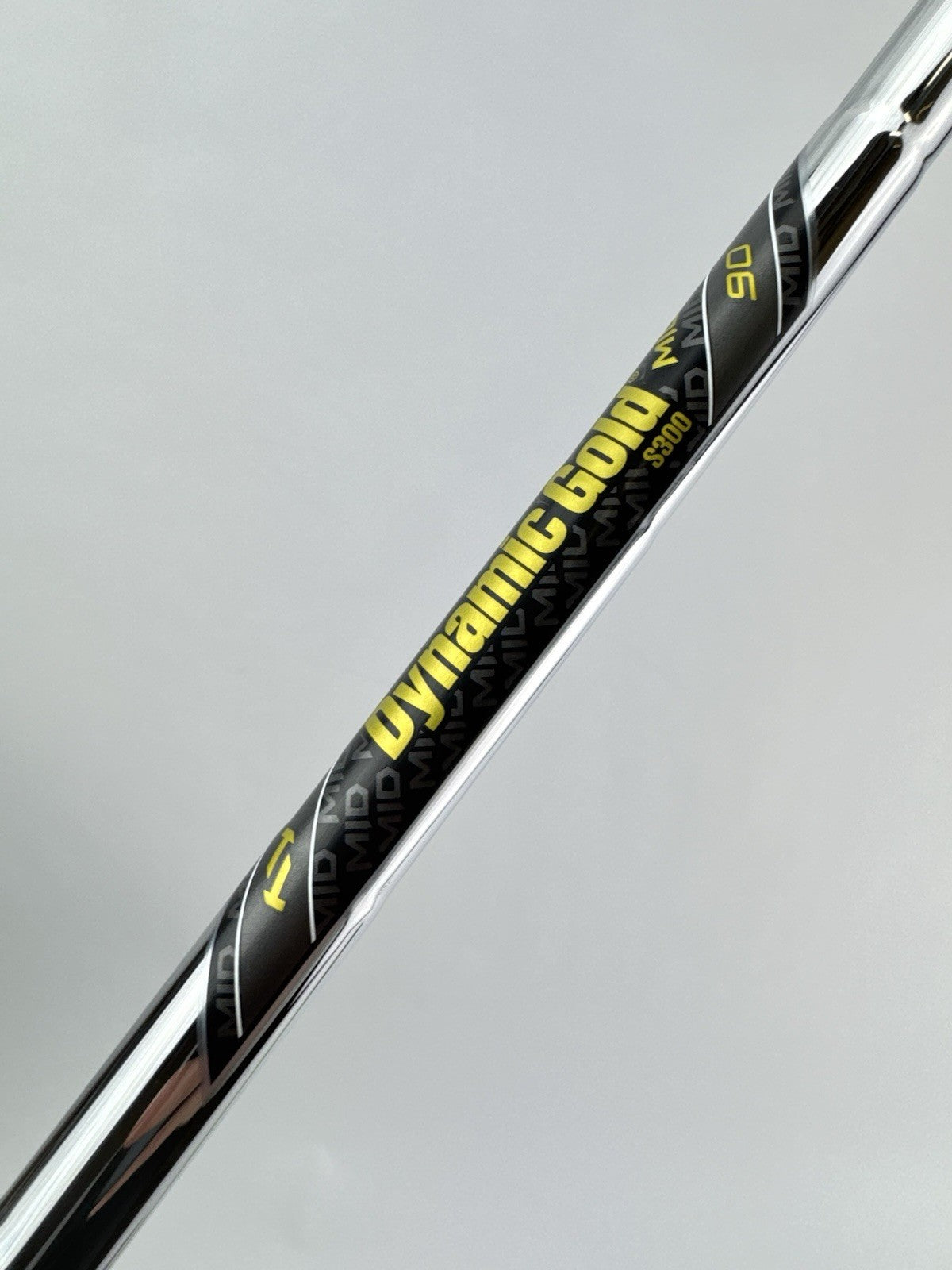 Dynamic Gold 90 Mid Iron Shaft Stiff Flex Steel 35” /0.370 Parallel /305765